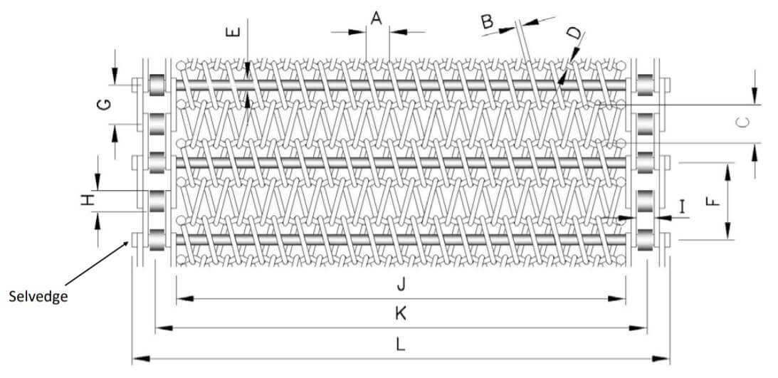 Balanced Woven Conveyor Belt with Chain Edge Quotation